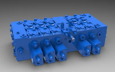 5 Spool Load-Sensing Hydraulic Manifold