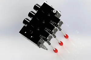 3 Spool Load-Sensing Hydraulic Manifold