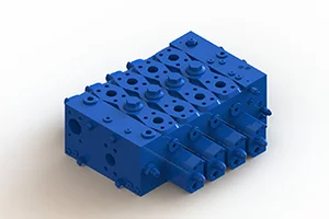 4 Spool Load-Sensing Hydraulic Manifold