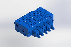 5 Spool Load-Sensing Hydraulic Manifold