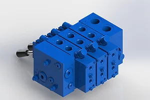3 Spool Load-Sensing Hydraulic Manifold