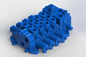 4 Spool Load-Sensing Hydraulic Manifold