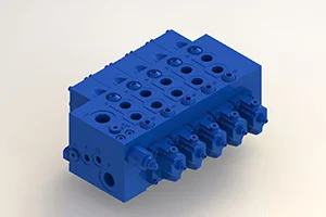 5 Spool Load-Sensing Hydraulic Manifold